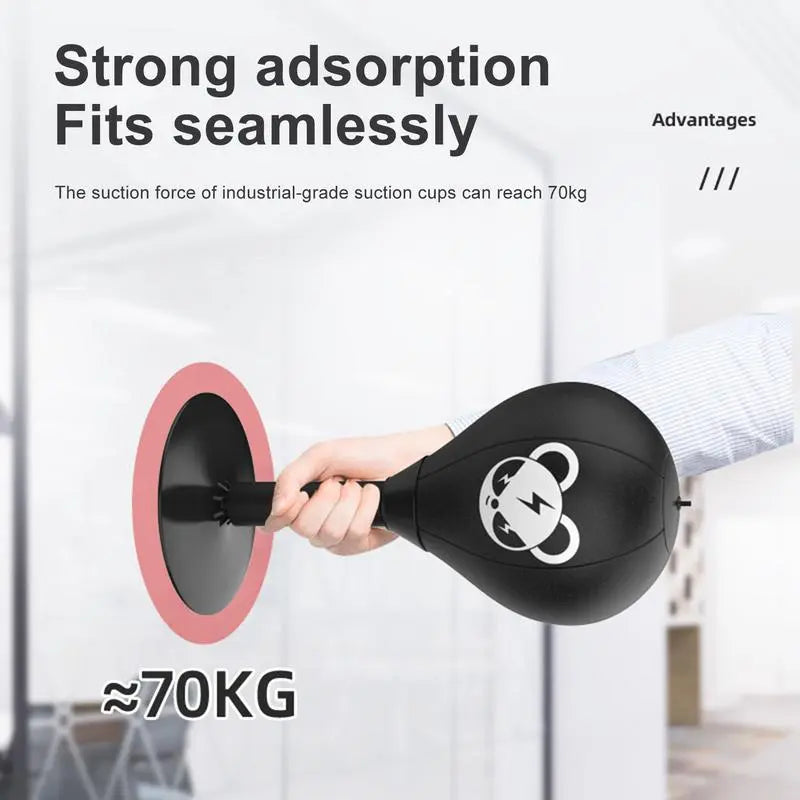 Desktop Punching Bag Boxing Ball Stress Relief Fighting Speed Reflex Training Punch Ball With Strong Suction Cups For Desk