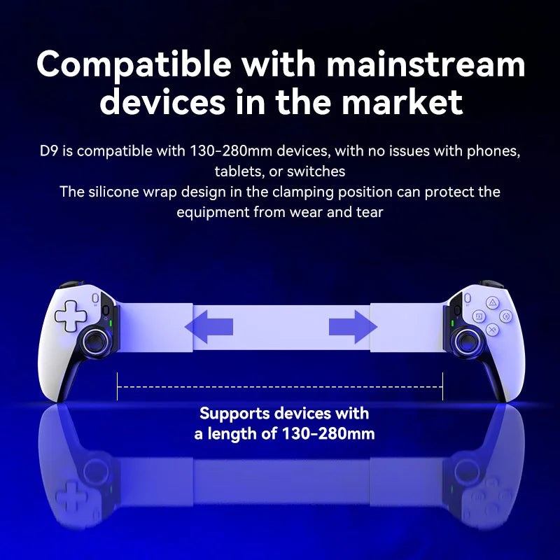 D9 Mobile Phone Stretching Game Controller Wireless Bluetooth PC Tablet For Switch/PS3/PS4 Dual Hall Somatosensory Controller