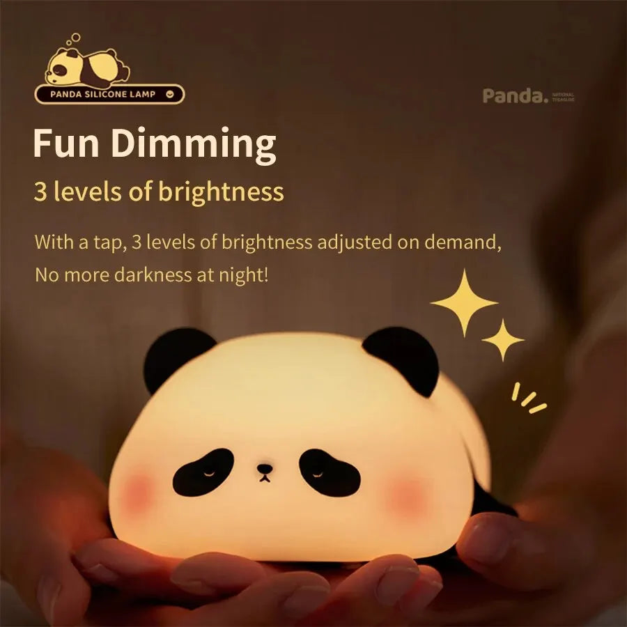 Cute LED Night Light Touch Sensor Cartoon Kid's Nightlights Silicone