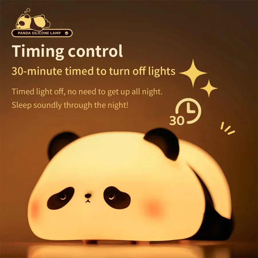 Cute LED Night Light Touch Sensor Cartoon Kid's Nightlights Silicone